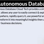 Self-driving, self-securing and self-repairing: The Autonomous Database